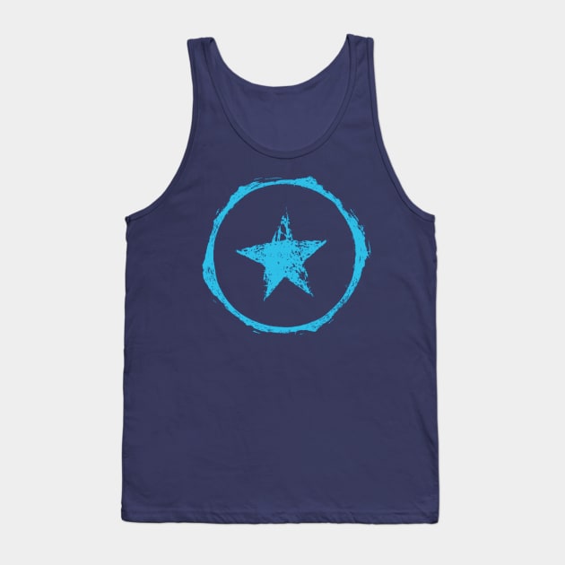 Star and Circle - Grunge Tank Top by frooglekade